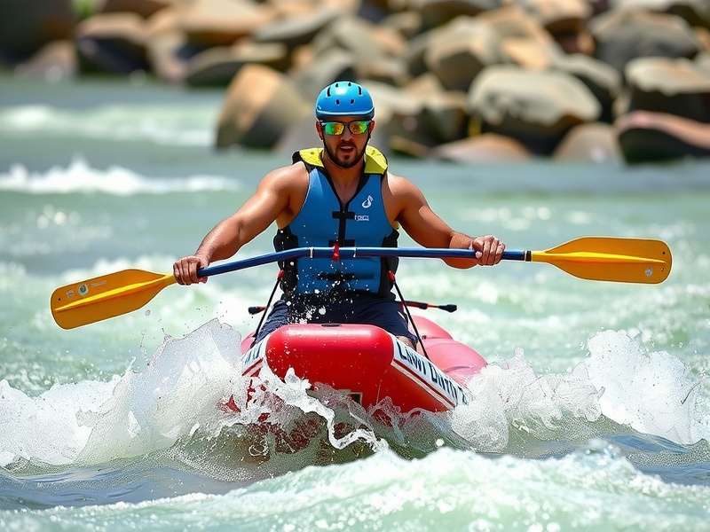 Rishikesh Rush Pro Rafting Techniques Rishikesh Rush pro player demonstrating advanced rafting techniques in the game's Marine Drive rapids section